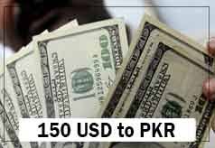 150 USD to PKR