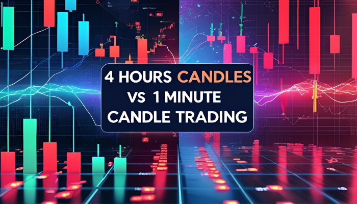 4 Hours Candles Vs 1 Minute Candle Trading