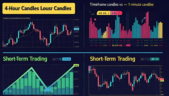 4 Hours Candles Vs 1 Minute Candle Trading