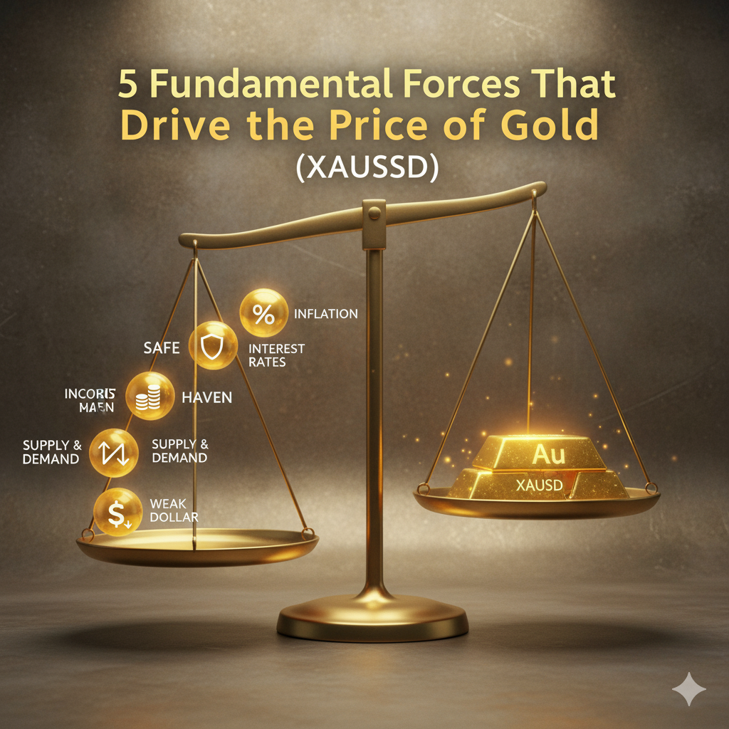 5 Fundamental Forces That Drive the Price of Gold (XAUUSD)