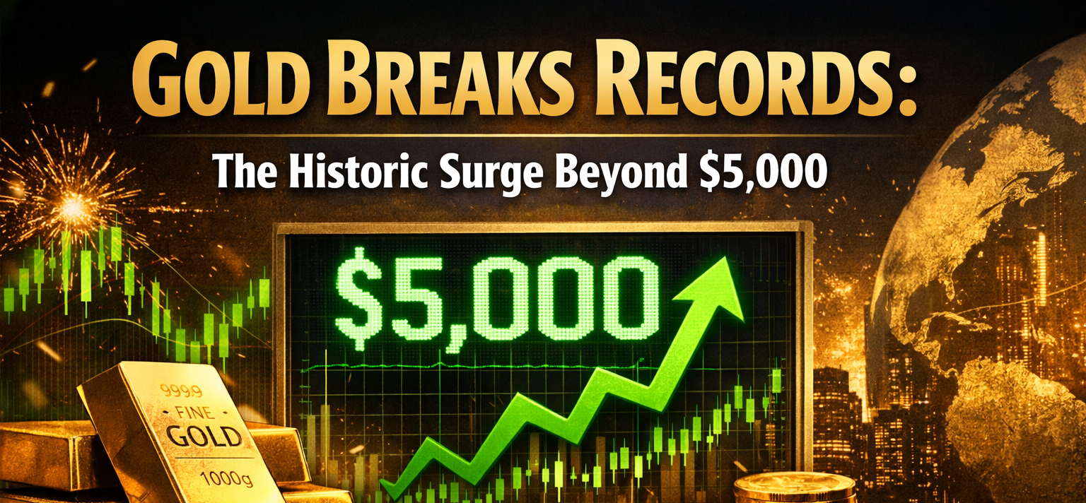 Gold Breaks Records: The Historic Surge Beyond $5,000