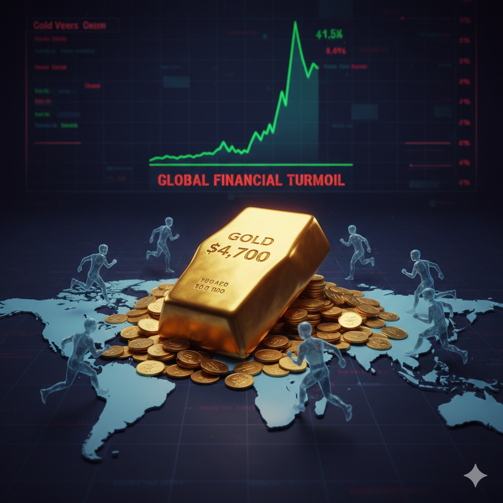Gold Hits Record $4,700: Why the World is Rushing to "Safe Havens"