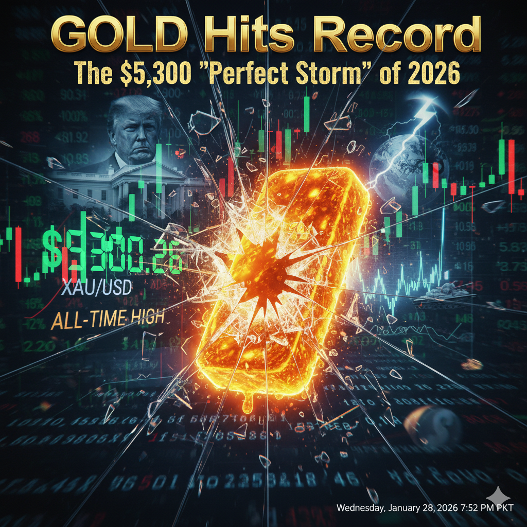 Gold Hits Record: The $5,300 "Perfect Storm" of 2026