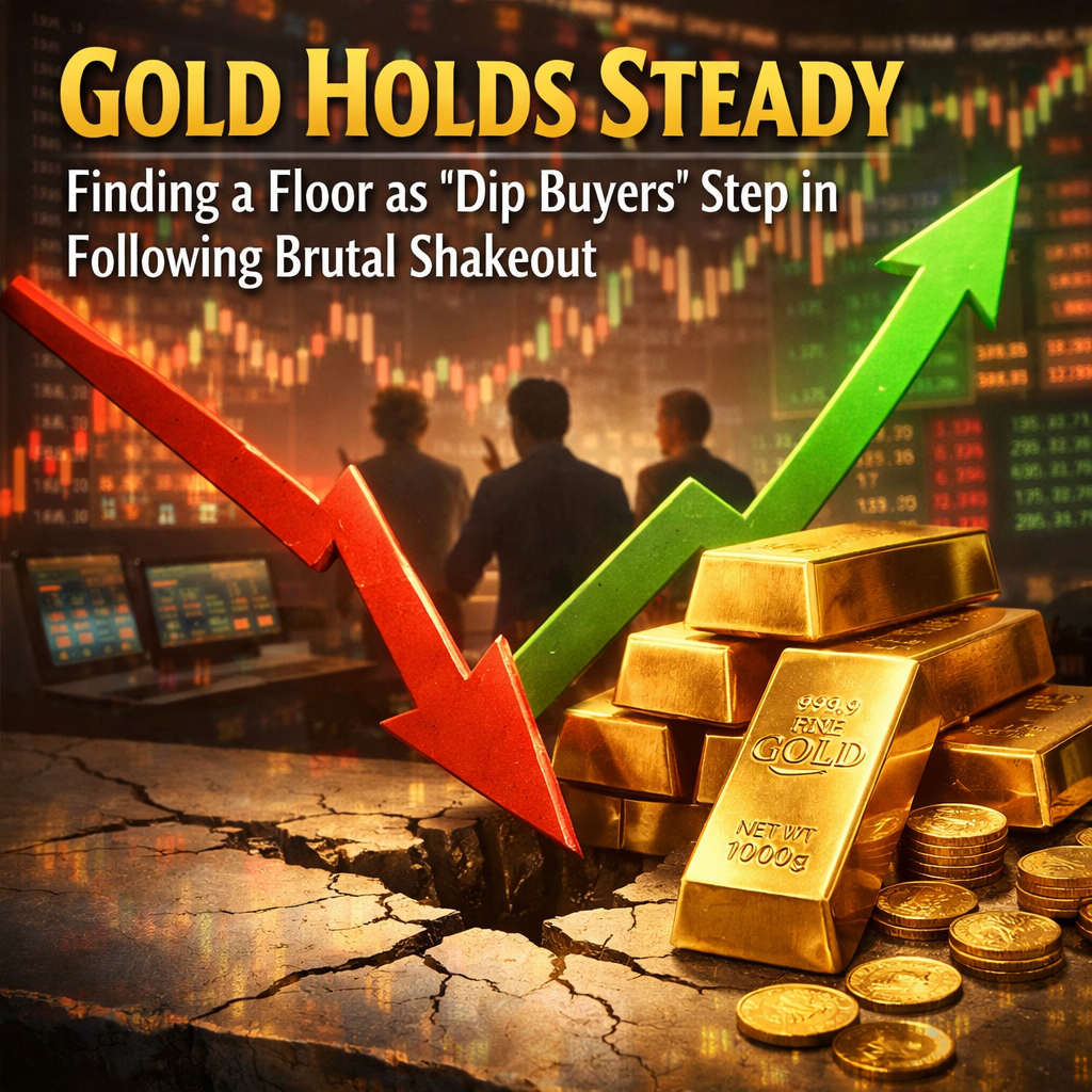 Gold Holds Steady Finding a Floor as ‘Dip Buyers’ Step in Following Brutal Shakeout