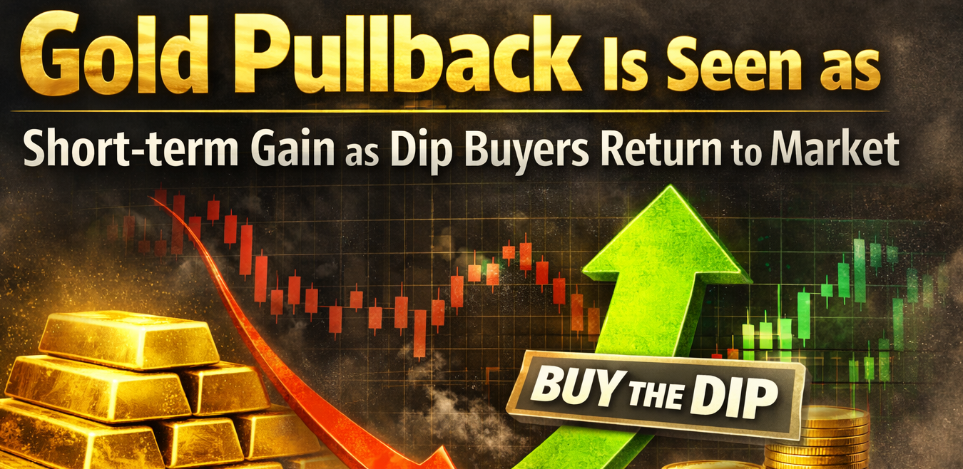 - [ ] Generate blog post image on this title, “ “Gold Pullback Is Seen as Short-term Gain as Dip Buyers Return to Market