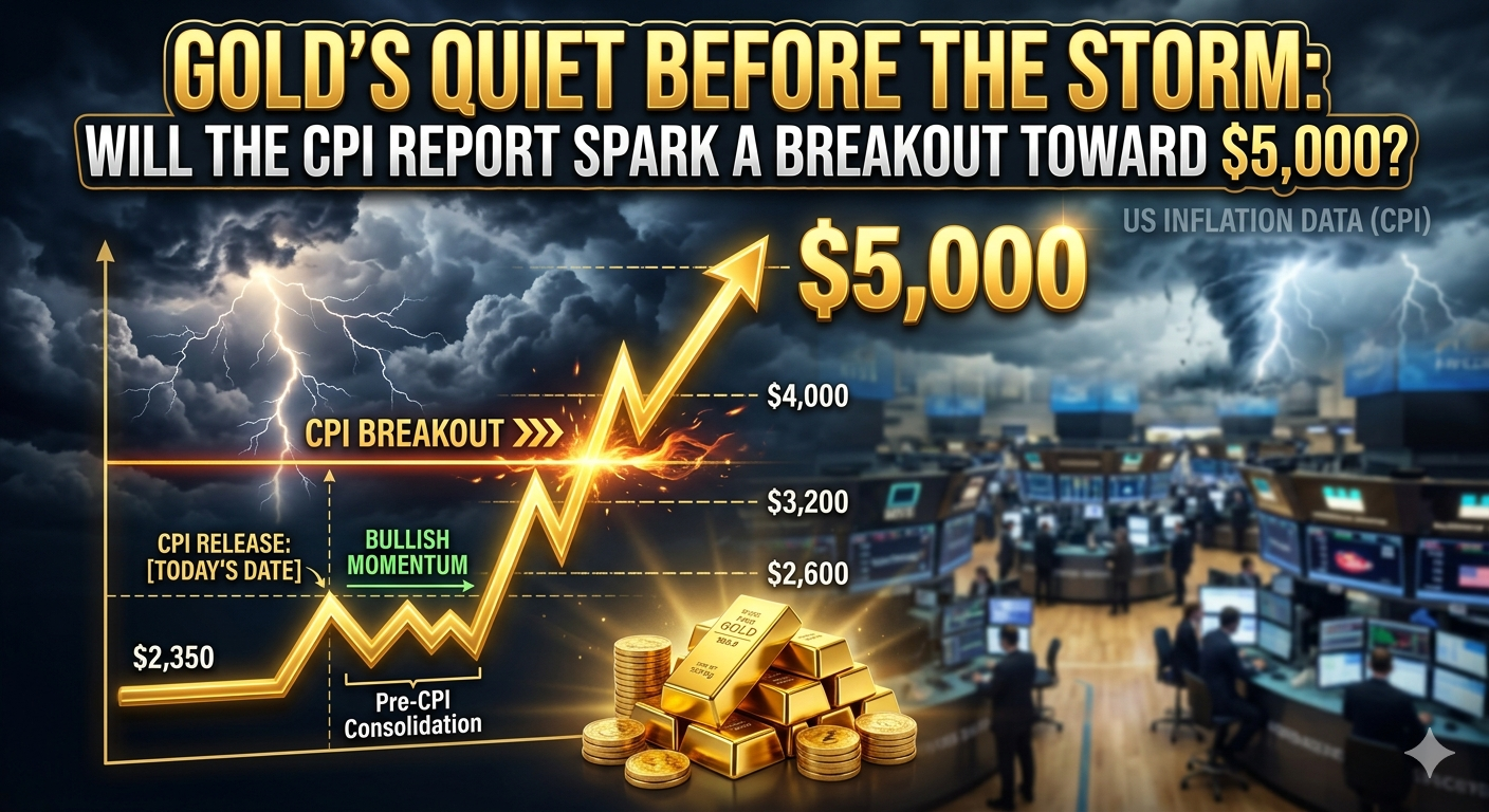 "Gold’s Quiet Before the Storm: Will the CPI Report Spark a Breakout Toward $5,000?