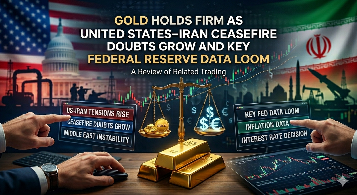 Gold Holds Firm as United States–Iran Ceasefire Doubts Grow and Key Federal Reserve Data Loom