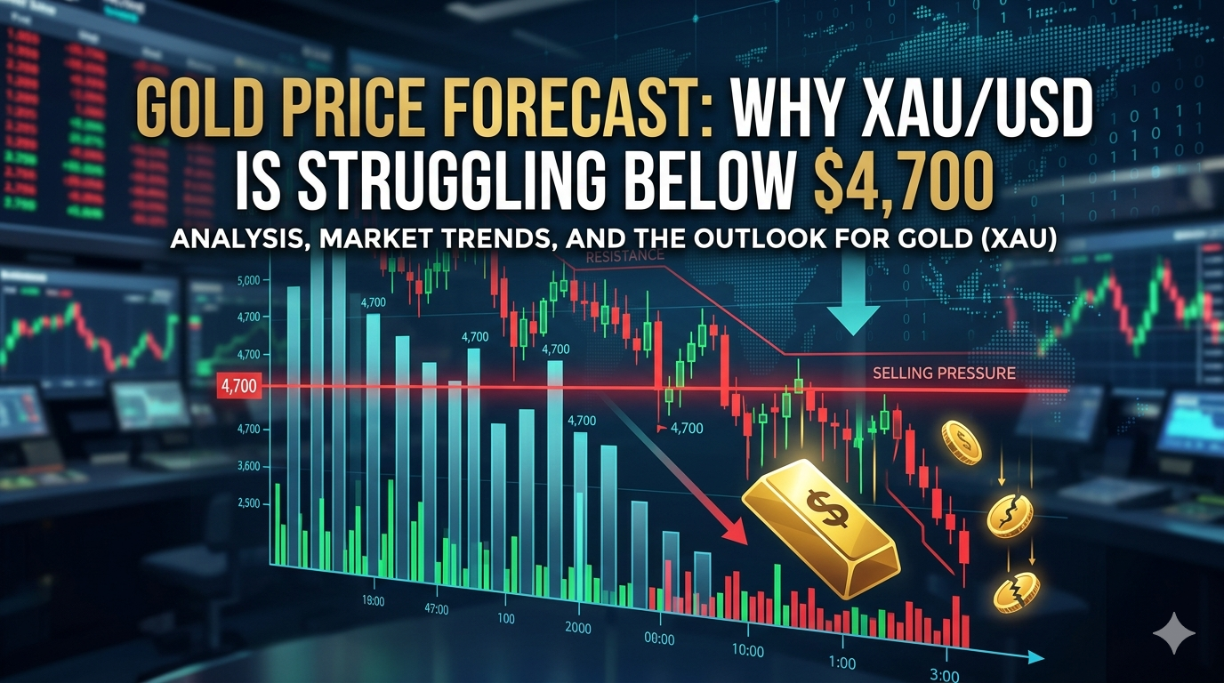 Gold Price Forecast: Why XAU/USD Is Struggling Below $4,700