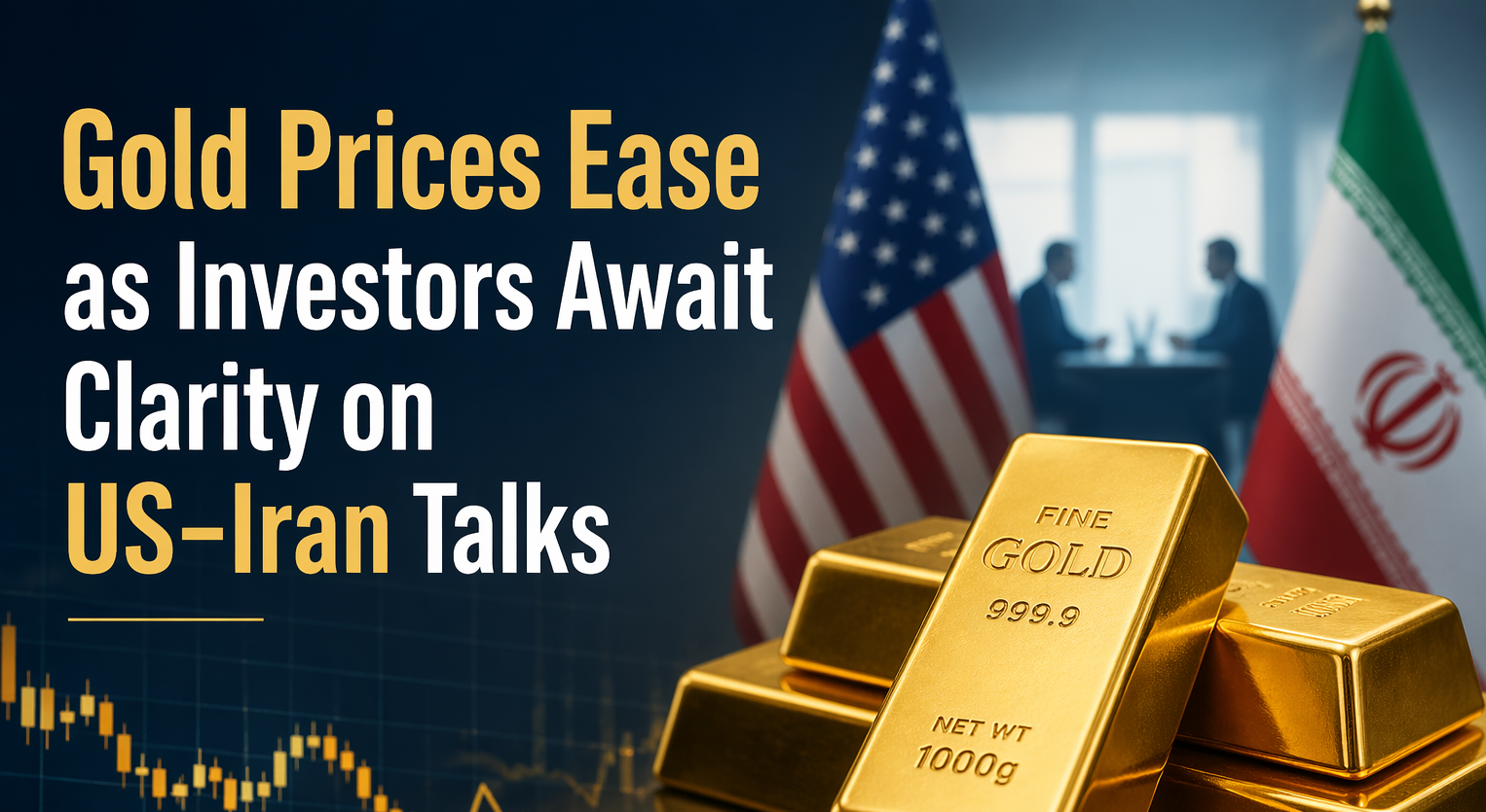 Gold Prices Ease as Investors Await Clarity on US–Iran Talks