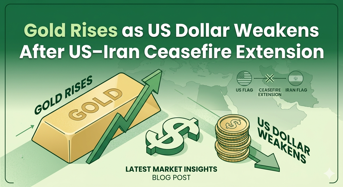 Gold Rises as US Dollar Weakens After US–Iran Ceasefire Extension