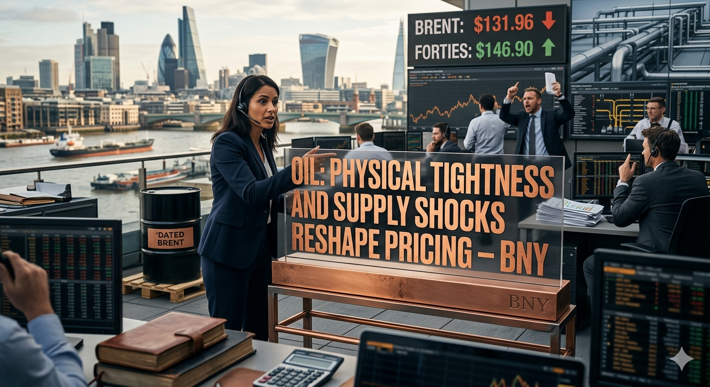 Oil: Physical tightness and supply shocks reshape pricing – BNY