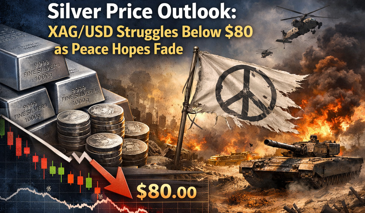 Silver Price Outlook: XAG/USD Struggles Below $80 as Peace Hopes Fade