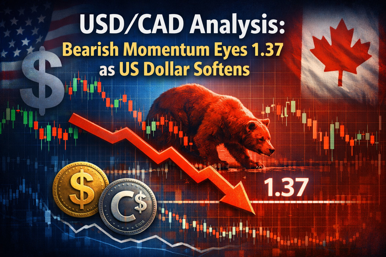 USD/CAD Analysis: Bearish Momentum Eyes 1.37 as US Dollar Softens