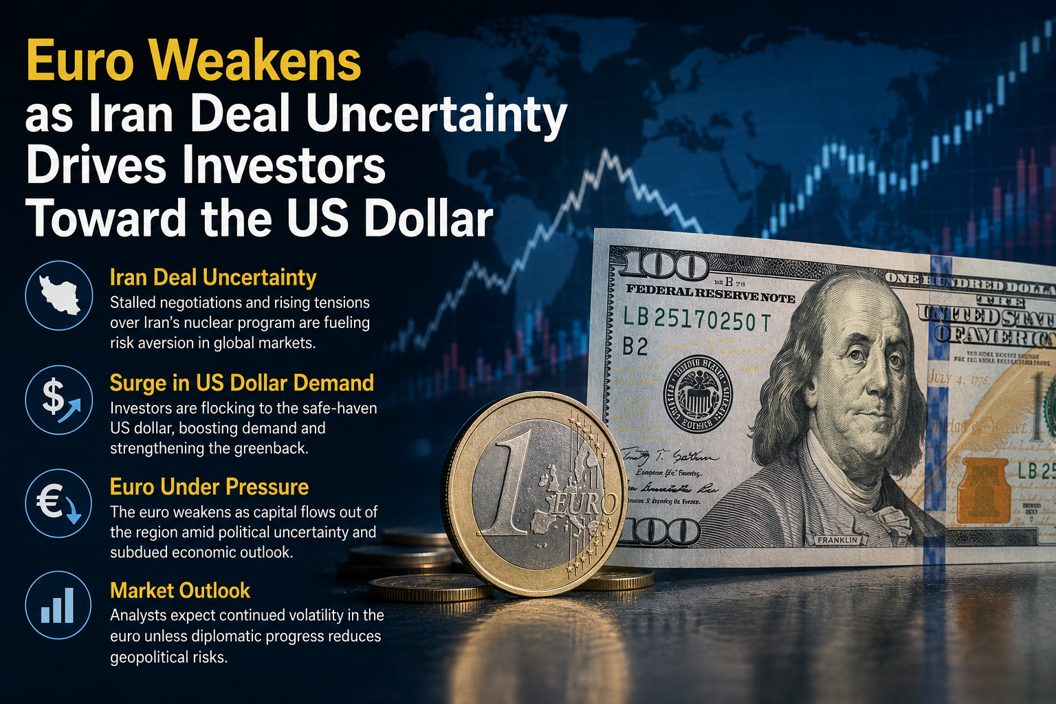 Euro Weakens as Iran Deal Uncertainty Drives Investors Toward the US Dollar