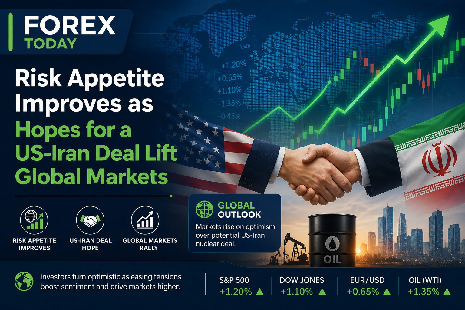 Forex Today Risk Appetite Improves as Hopes for a US-Iran Deal Lift Global Markets Global