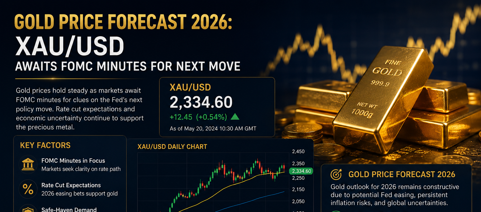 Gold Price Forecast 2026 XAUUSD Awaits FOMC Minutes for Next Move