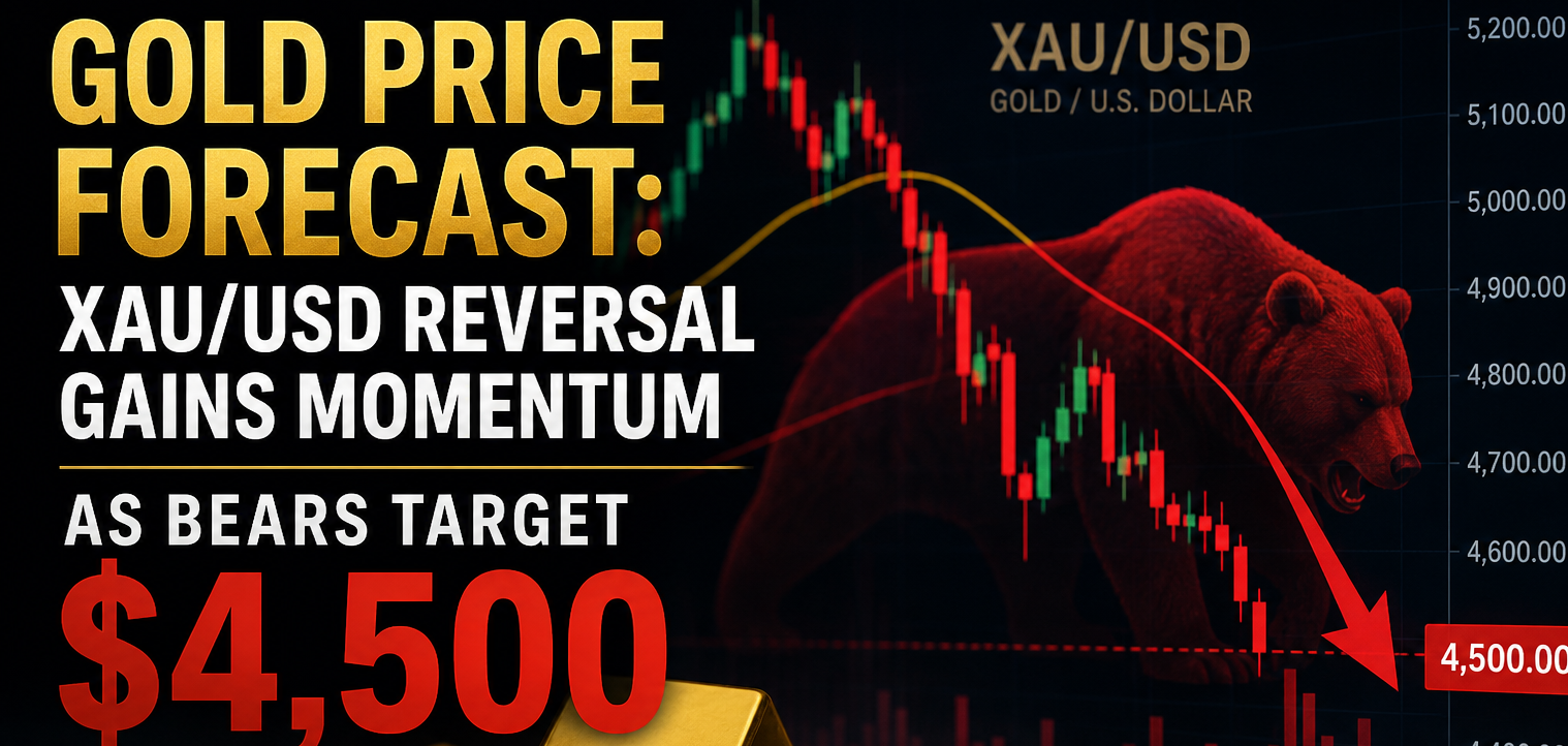 Gold Price Forecast: XAU/USD Reversal Gains Momentum as Bears Target $4,500