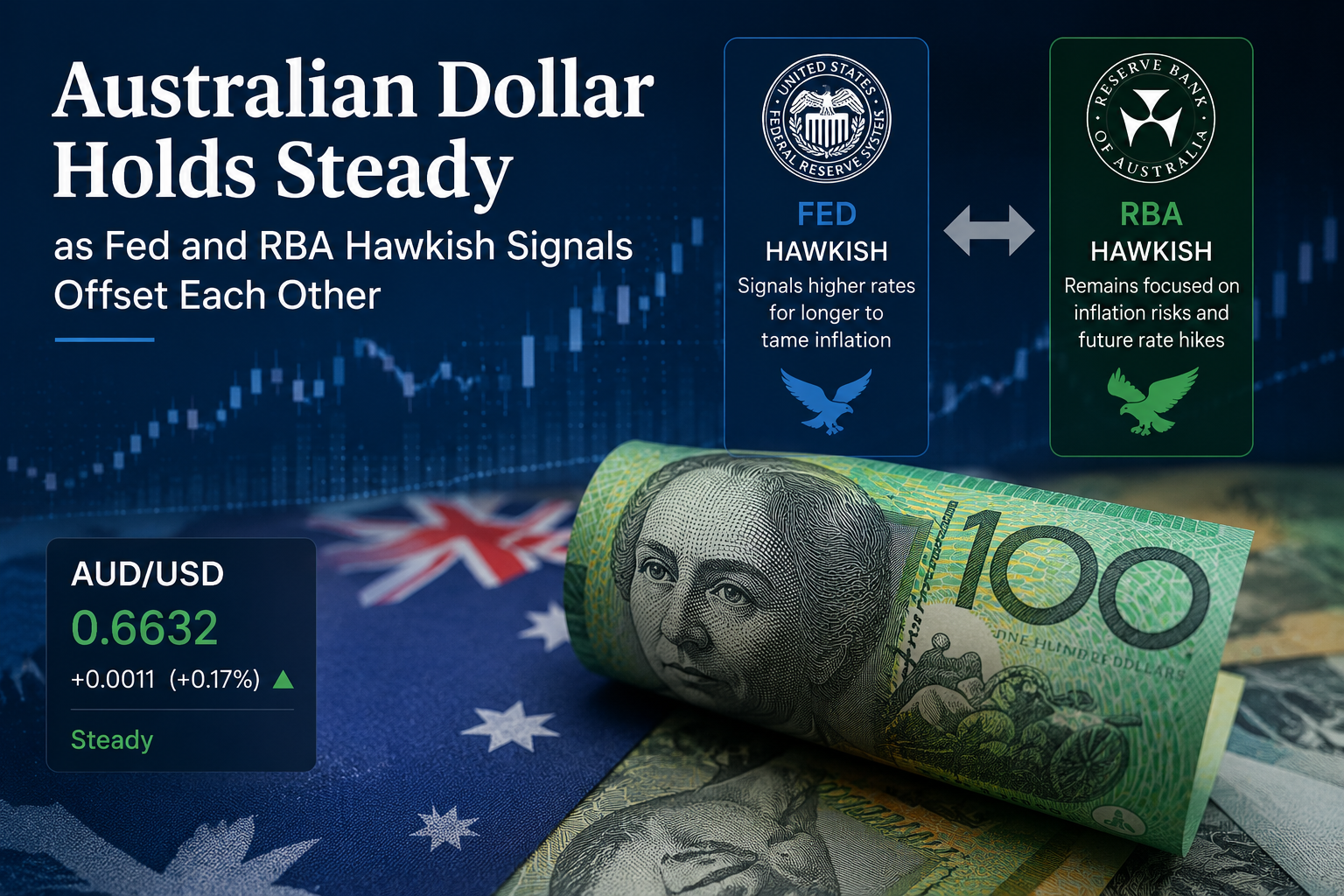 Australian Dollar Holds Steady as Fed and RBA Hawkish Signals Offset Each Other