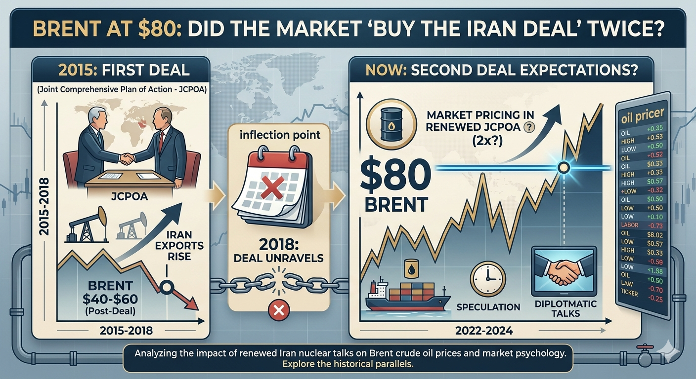 Brent at $80 Did the Market “Buy the Iran Deal” Twice