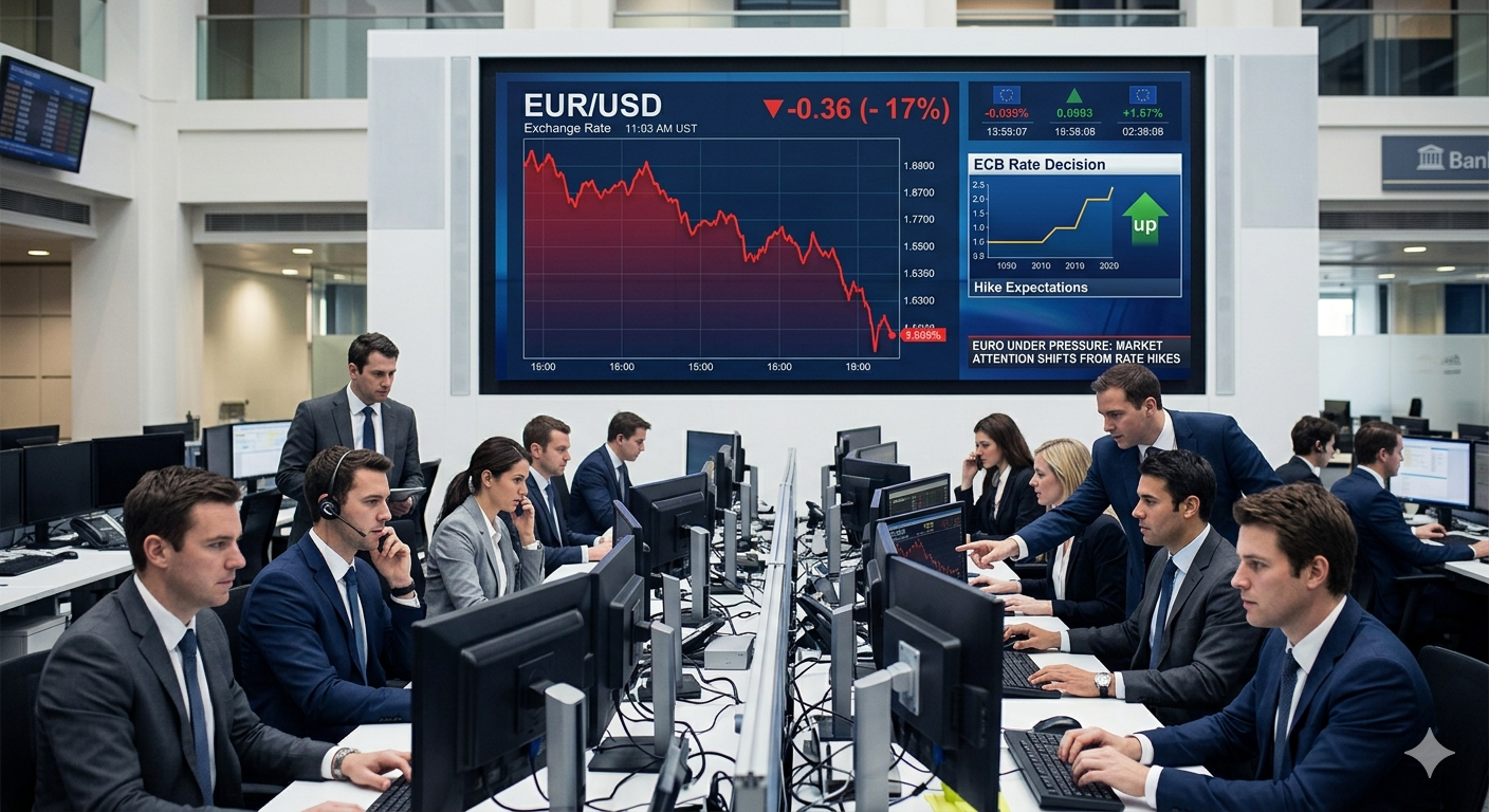 Euro Sinks Despite Rate Hike Expectations as Market Focus Shifts