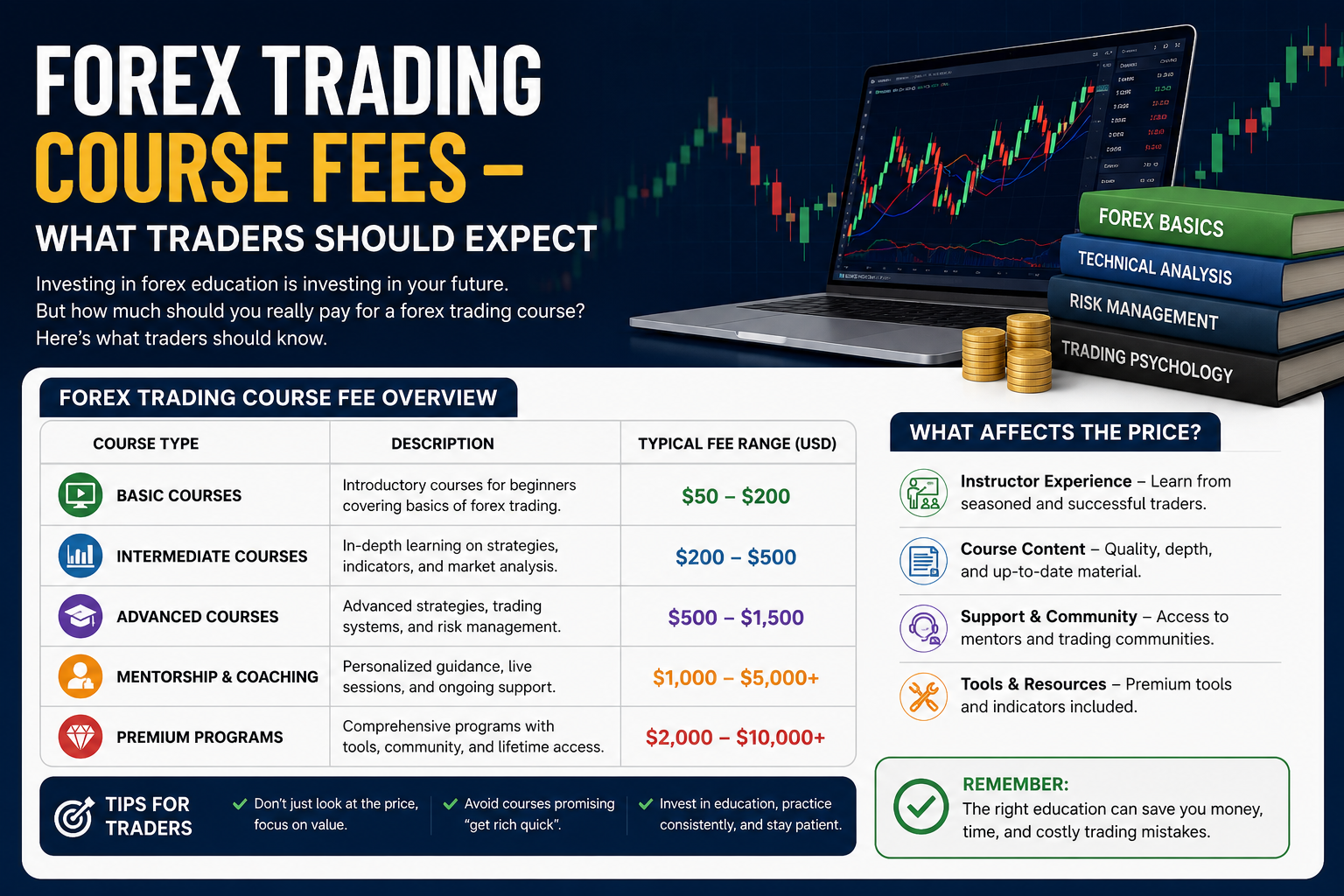 Forex Trading Course Fees – What Traders Should Expect