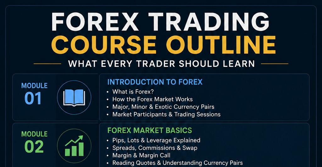 Forex Trading Course Outline – What Every Trader Should Learn