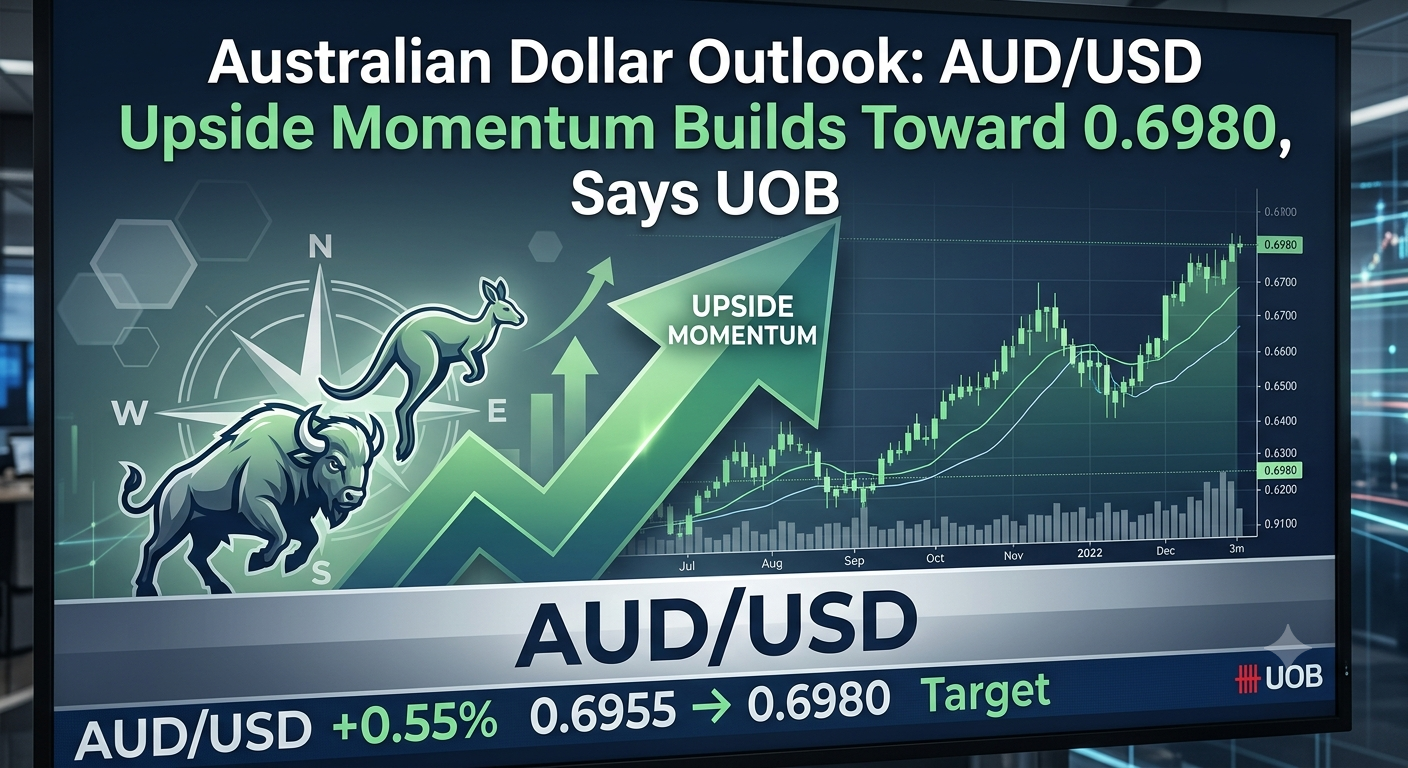 Australian Dollar Outlook AUDUSD Upside Momentum Builds Toward 0.6980, Says UOB