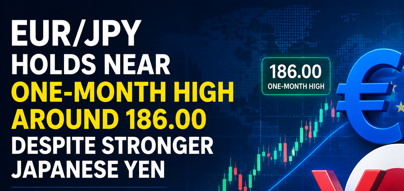 EURJPY Holds Near One-Month High Around 186.00 Despite Stronger Japanese Yen