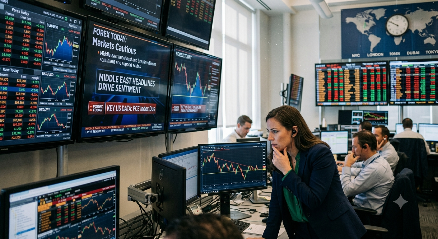 Forex Today Markets Stay Cautious as Middle East Headlines and US Data Drive Sentiment