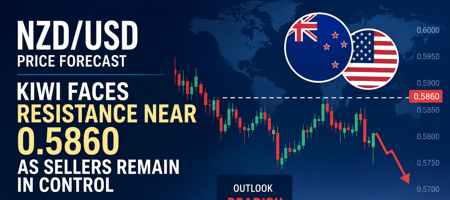 NZDUSD Price Forecast Kiwi Faces Resistance Near 0.5860 as Sellers Remain in Control