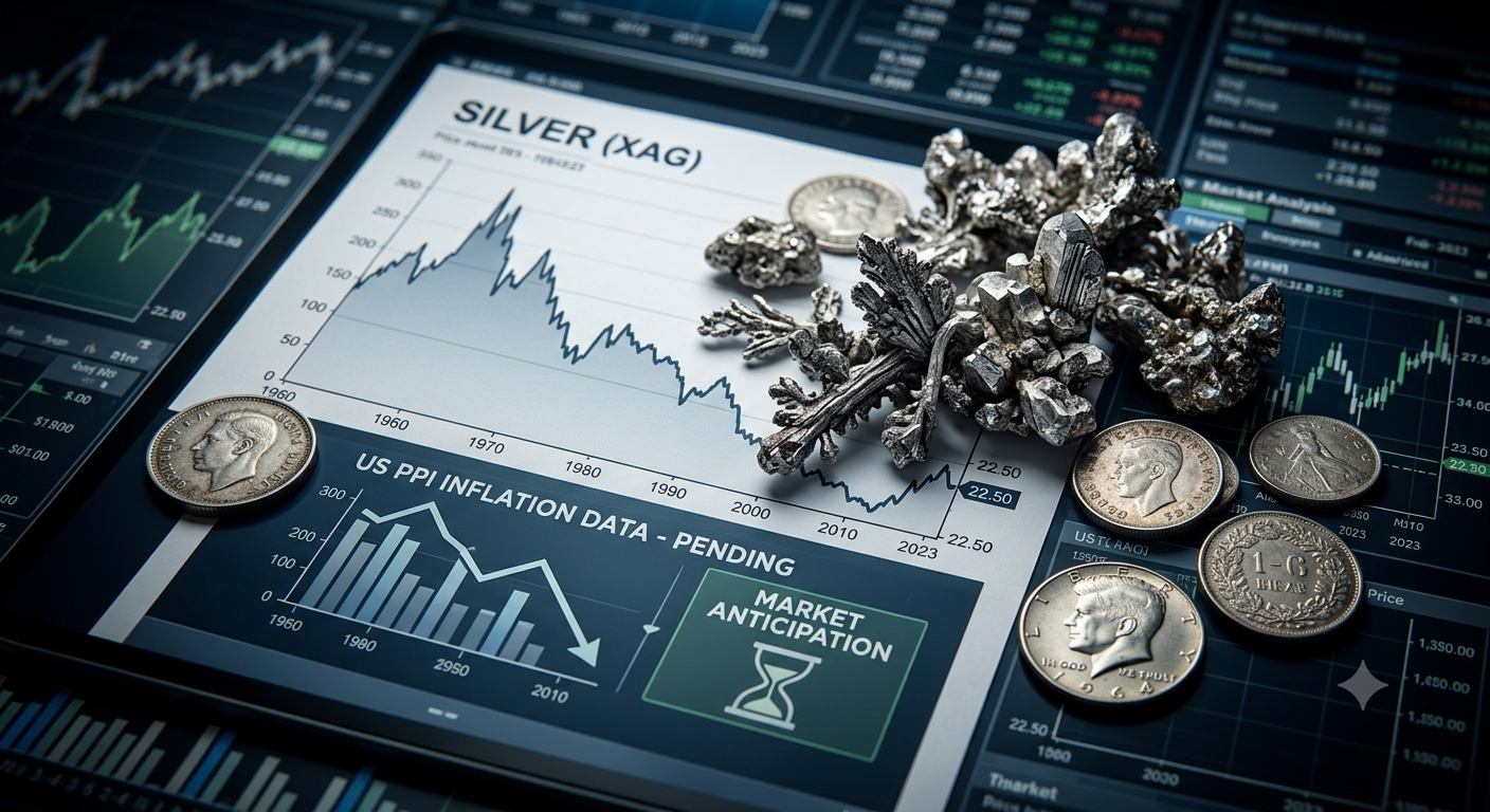 Silver Price Today Silver Falls as Markets Await US PPI Inflation Data