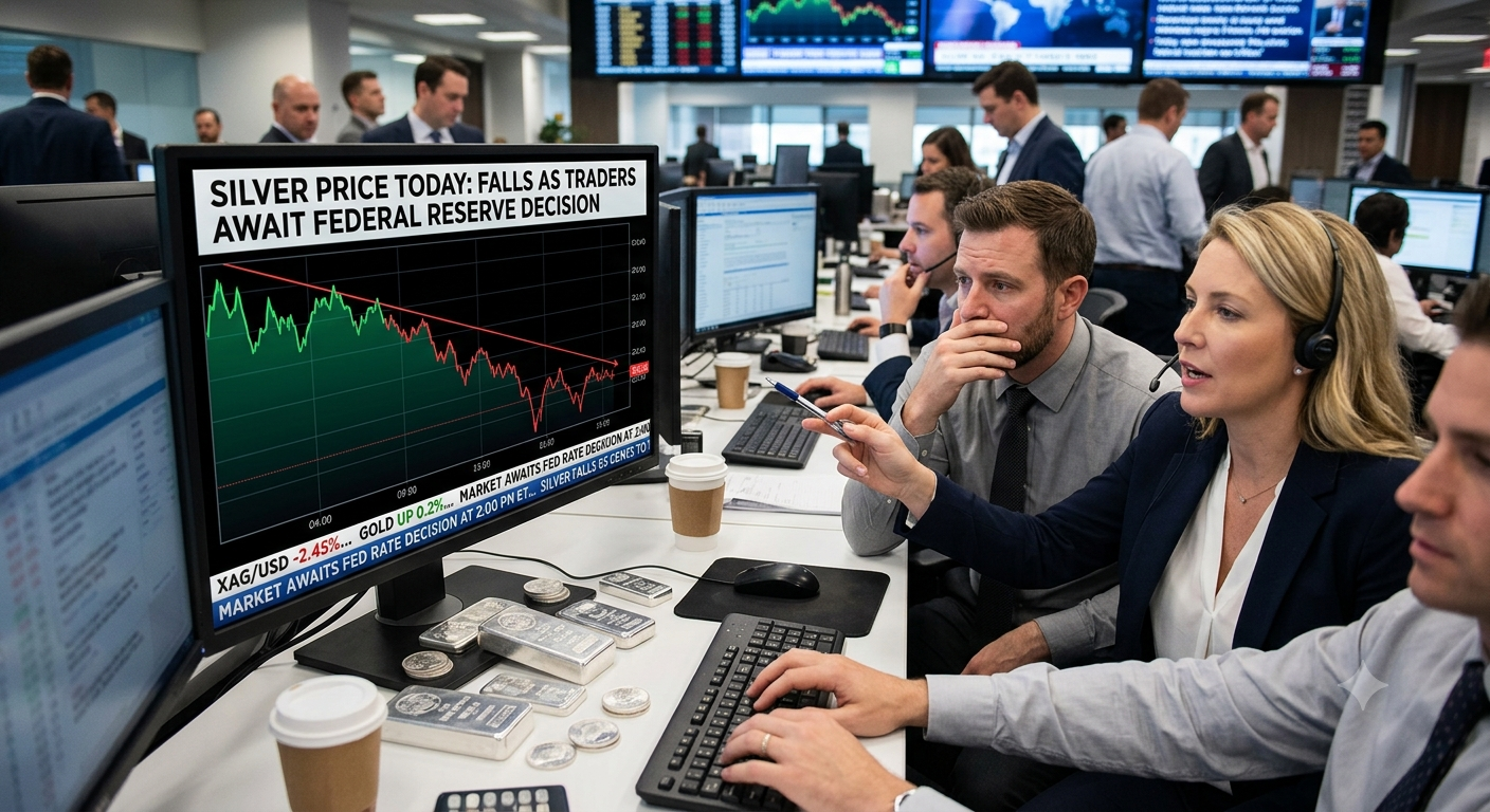 Silver Price Today Silver Falls as Traders Await Federal Reserve Decision