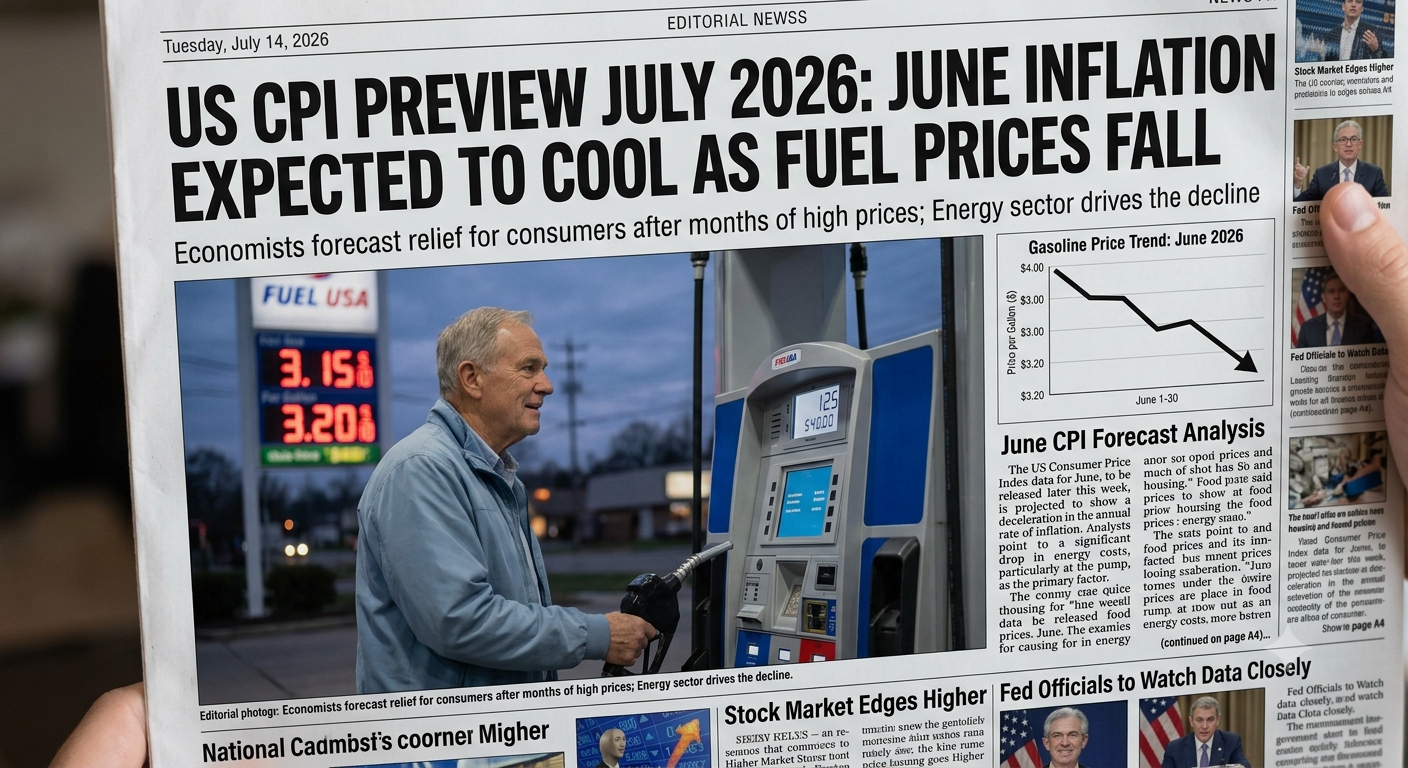 US CPI Preview July 2026 June Inflation Expected to Cool as Fuel Prices Fall