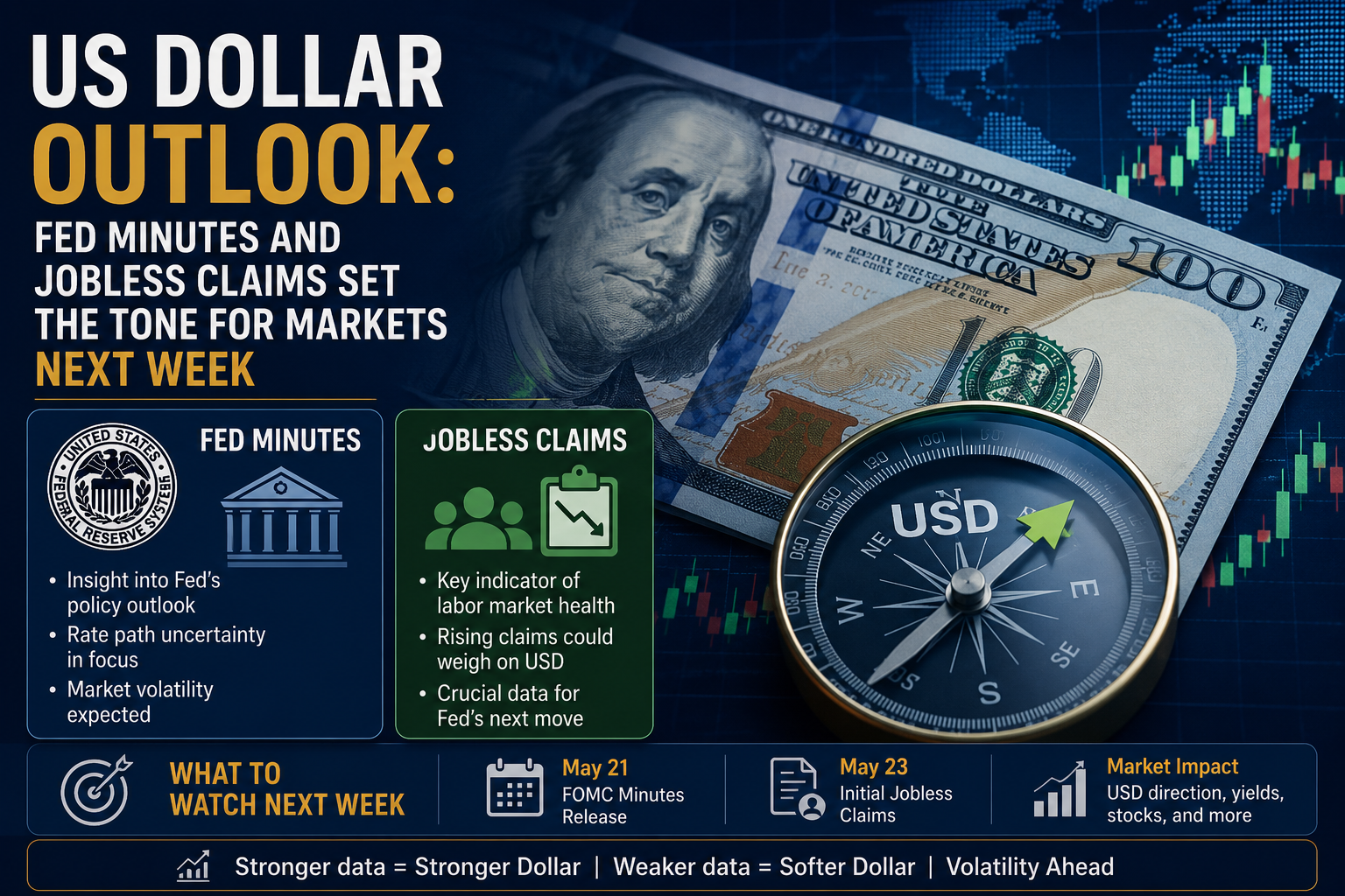 US Dollar Outlook Fed Minutes and Jobless Claims Set the Tone for Markets Next Week