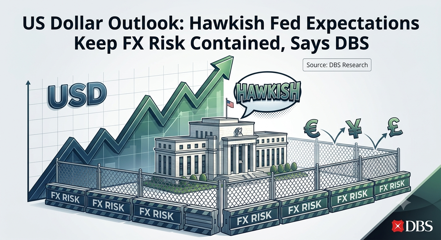 US Dollar Outlook Hawkish Fed Expectations Keep FX Risk Contained, Says DBS