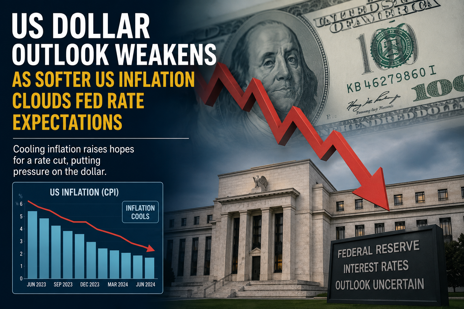 US Dollar Outlook Weakens as Softer US Inflation Clouds Fed Rate Expectations