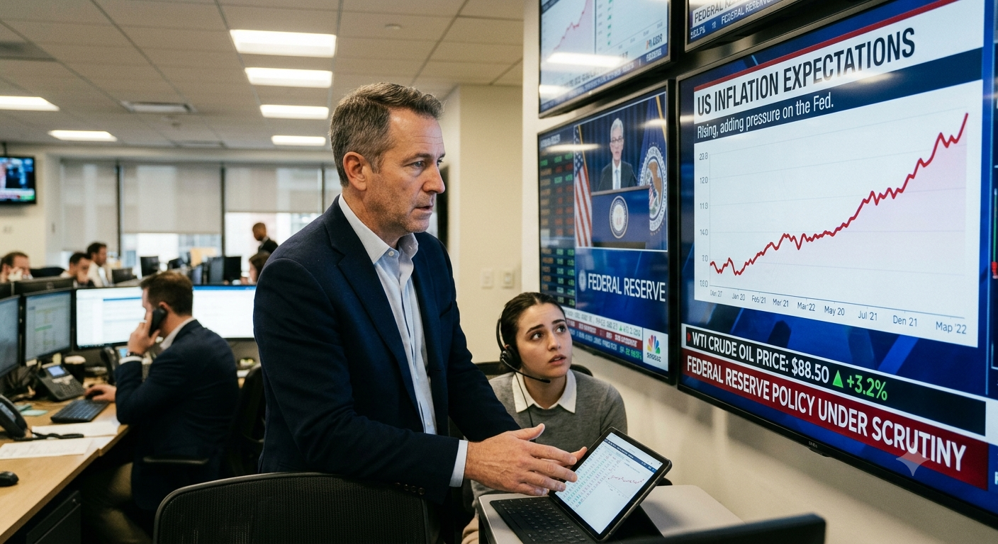 US Inflation Expectations Edge Higher as Rising Oil Prices Add Pressure on the Federal Reserve