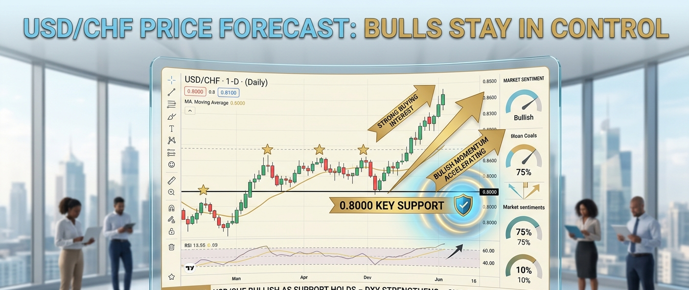 USDCHF Price Forecast Bulls Stay in Control Above 0.8000 as Key Support Holds