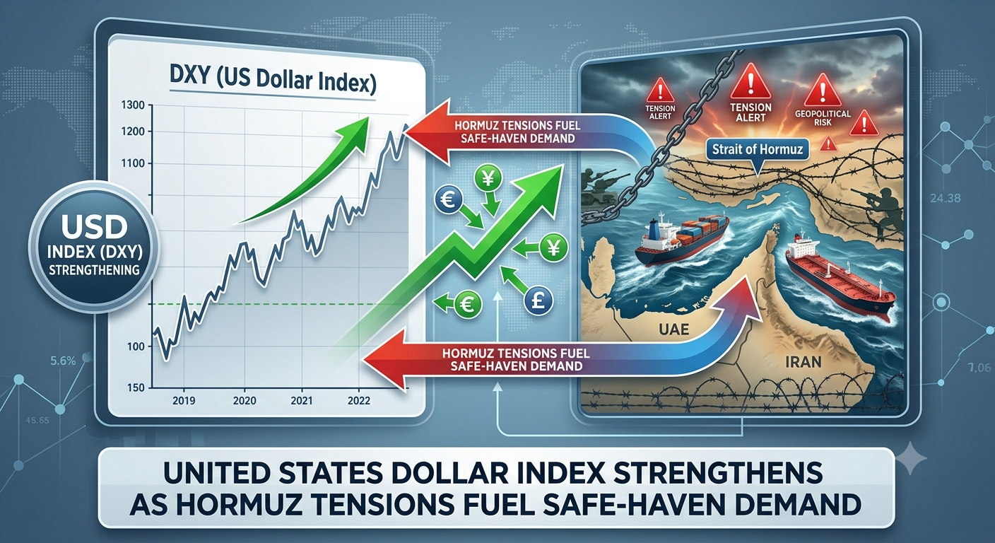 United States Dollar Index Strengthens as Hormuz Tensions Fuel Safe-Haven Demand