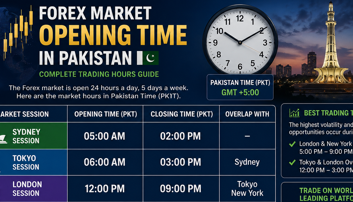 Forex Market Opening Time in Pakistan Complete Trading Hours Guide