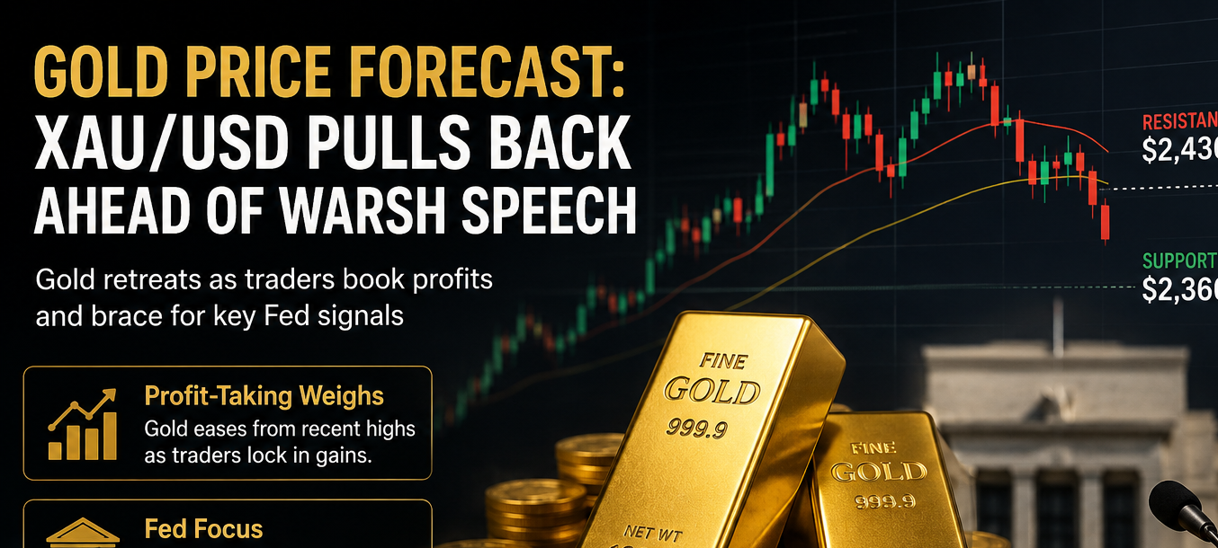 Gold Price Forecast XAUUSD Pulls Back Ahead of Warsh Speech
