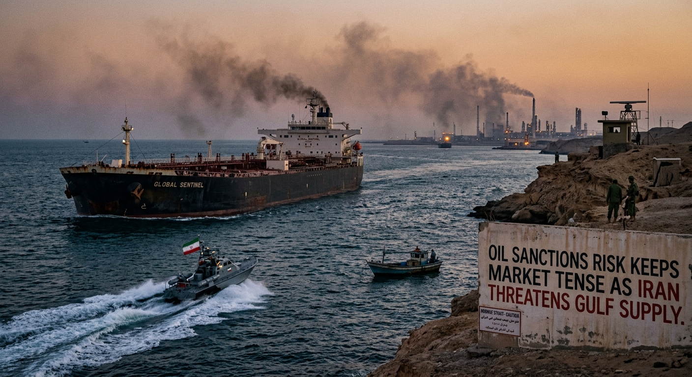 Oil Sanctions Risk Keeps Market Tense as Iran Threatens Gulf Supply