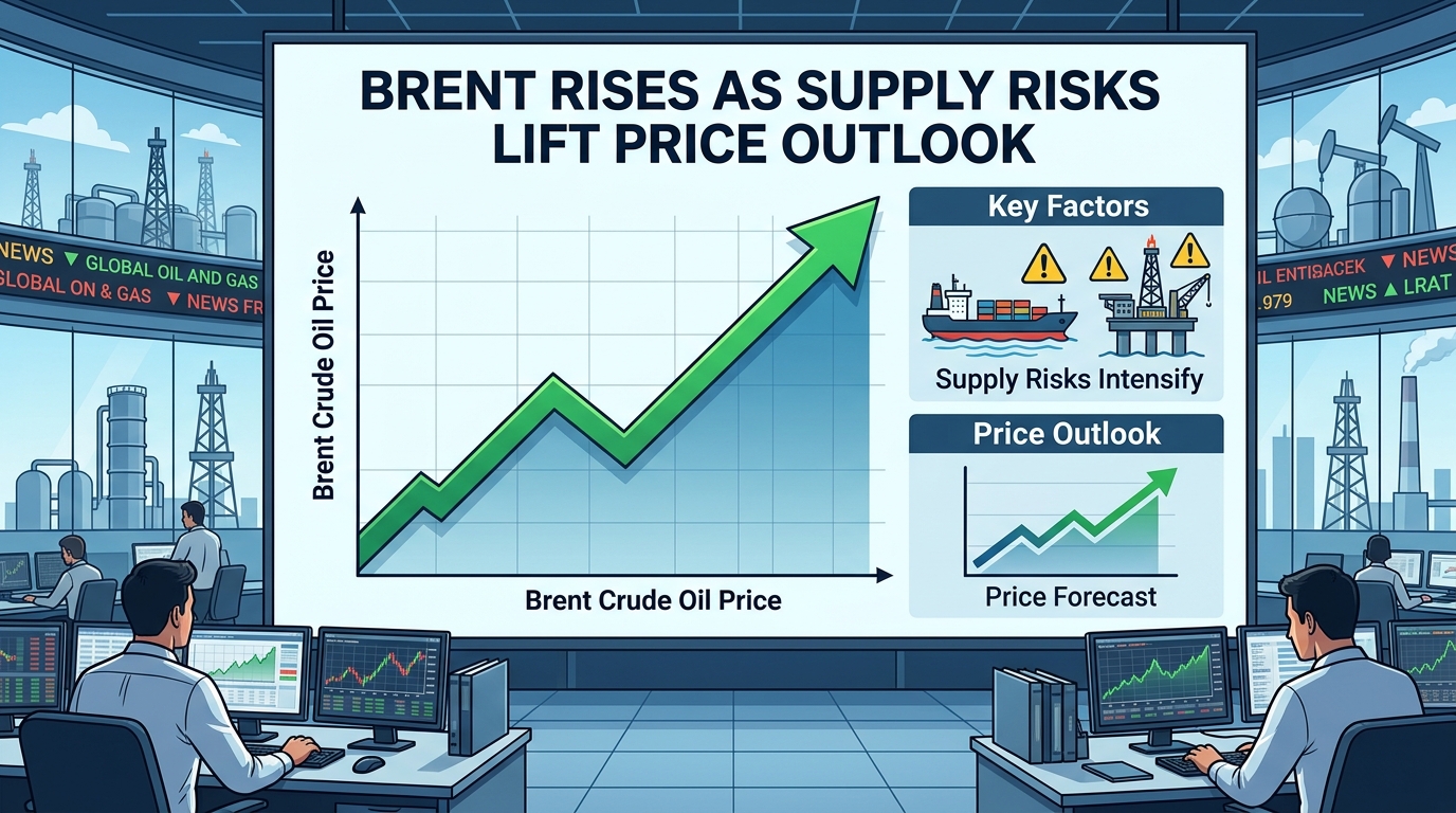 Brent Rises as Supply Risks Lift Price Outlook
