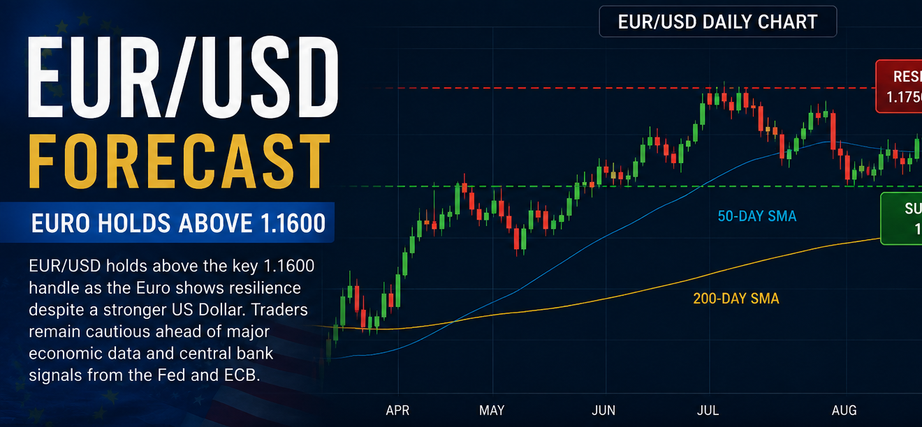EURUSD Forecast Euro Holds Above 1.1600