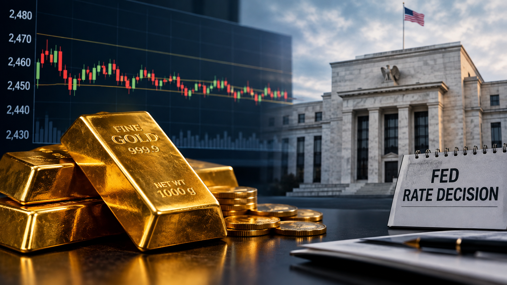 Gold Muted Ahead of US Fed Rate Decision Today