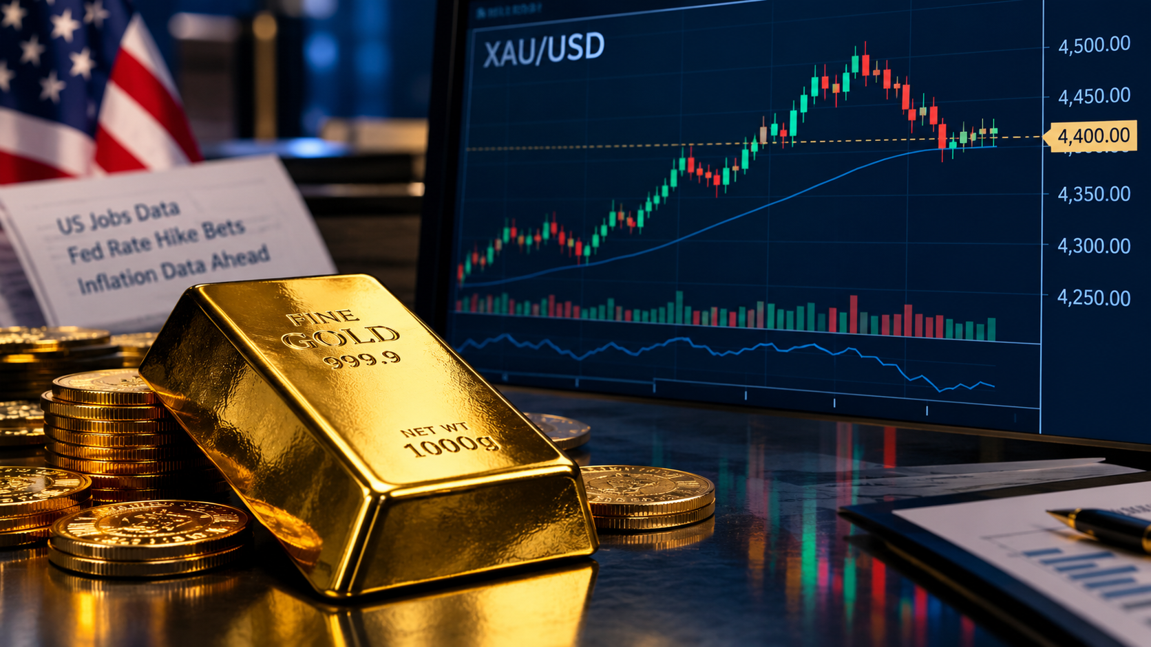 Gold Price Struggles Near $4,400 as Bulls Hold