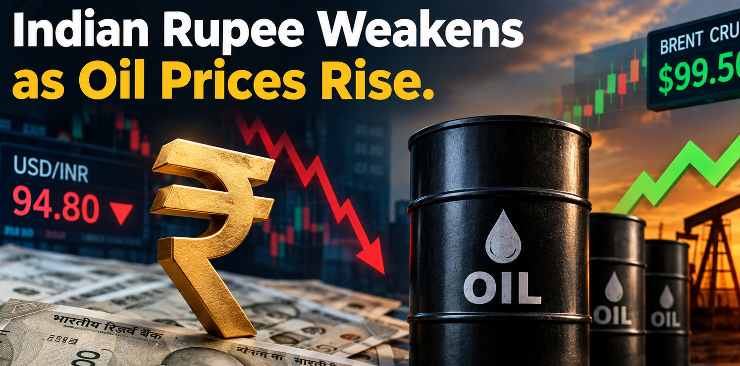 Indian Rupee Weakens as Oil Prices Keep Rising