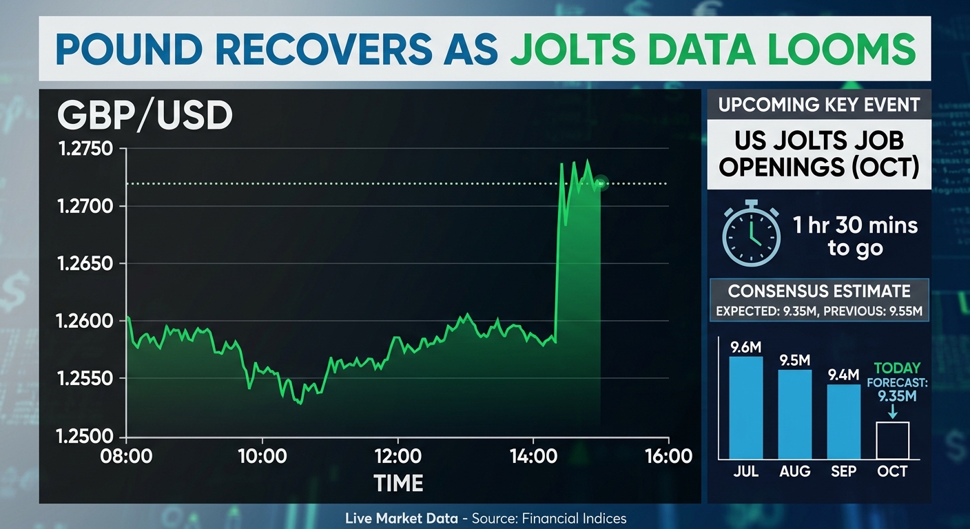Pound Recovers as JOLTS Data Looms