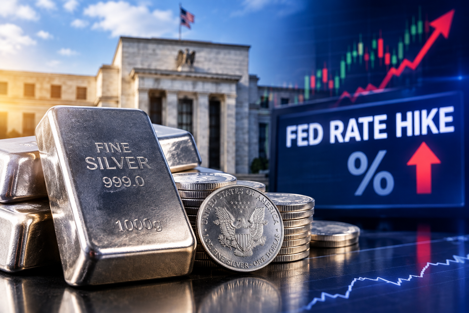Silver Holds Support as Fed Hike Bets Rise