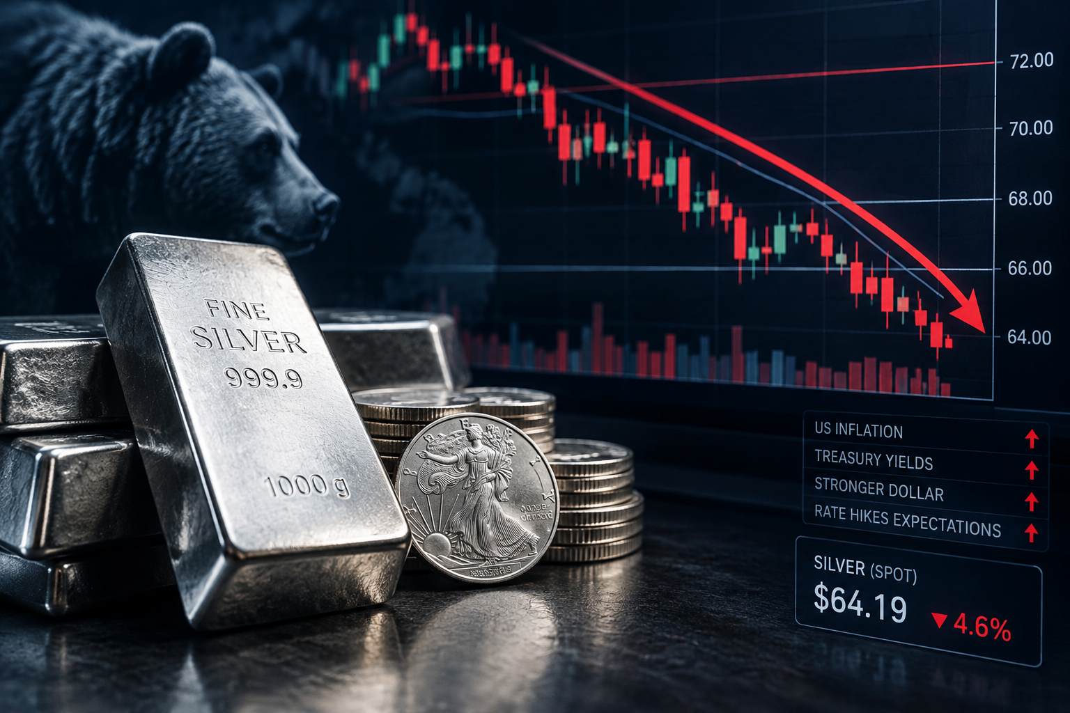 Silver Price Forecast Bears Remain in Control